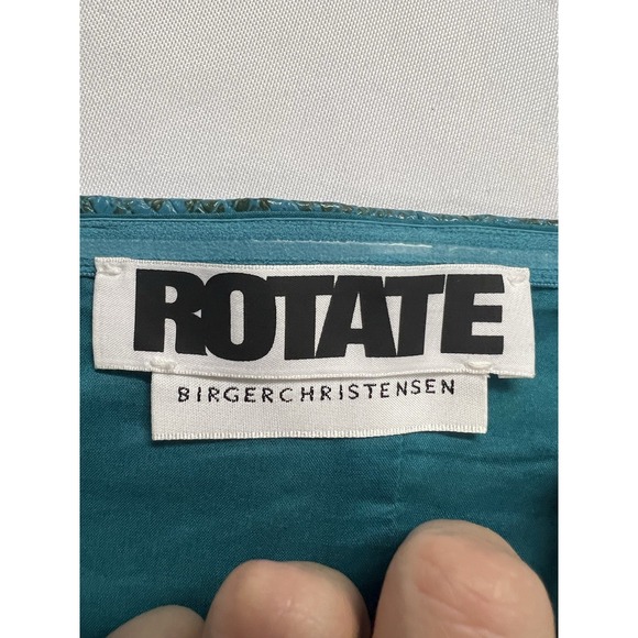 Rotate Birger Christensen FauxSnakeskin Crop Top Corset US Size 6 Clubbing Rave - Picture 4 of 7